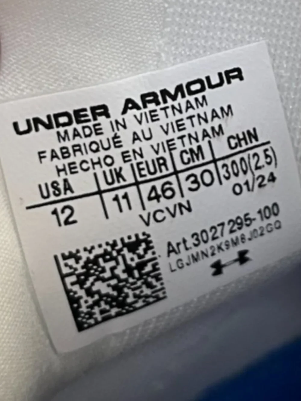 Under Armour Spotlight Clone 4 MC‎ TX Mens Size 12 Blue White Football Cleats